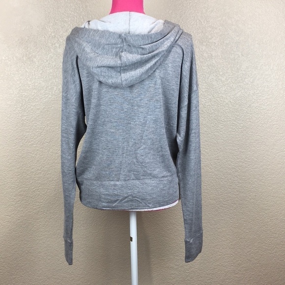 Cloth and Stone Knotted Hooded Sweatshirt Gray M - Picture 7 of 8